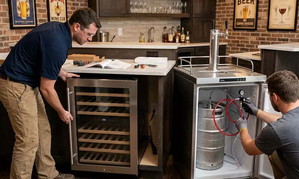 Wine Cooler and Kegerator Installation in Elizabeth, NJ