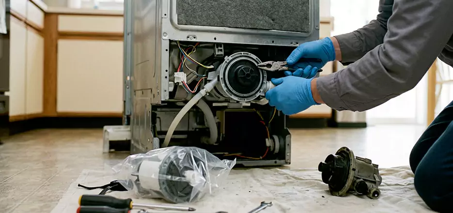 Dishwasher Motor Pump Replacement in Elizabeth