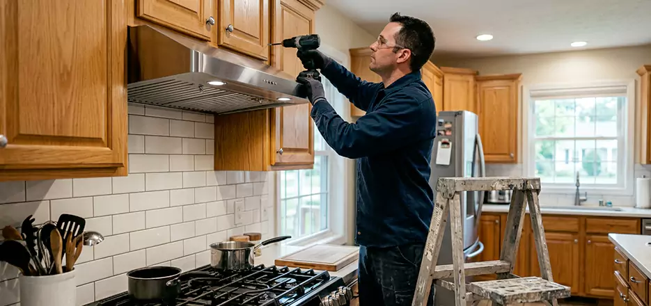 Wood Range Hood Installation Elizabeth