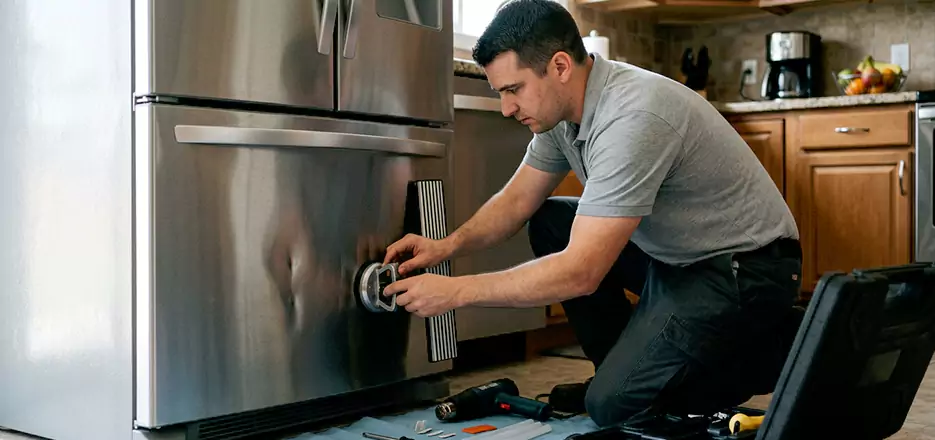 Refrigerator Panel Dent Repair in Elizabeth